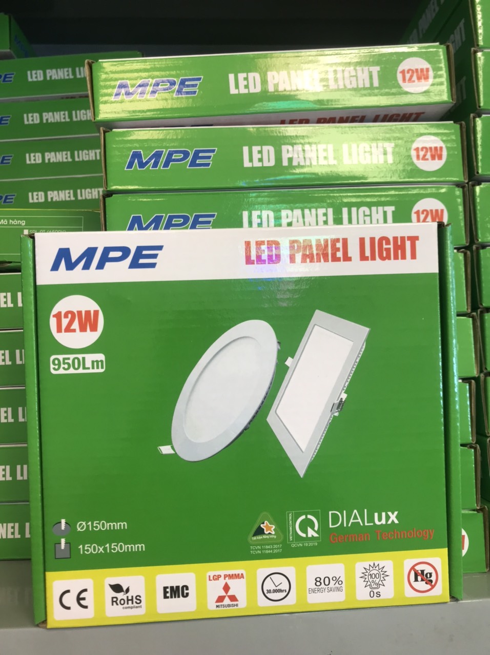 Led âm trần tròn 12w MPE Led âm trần tròn 12w MPE cao cấp