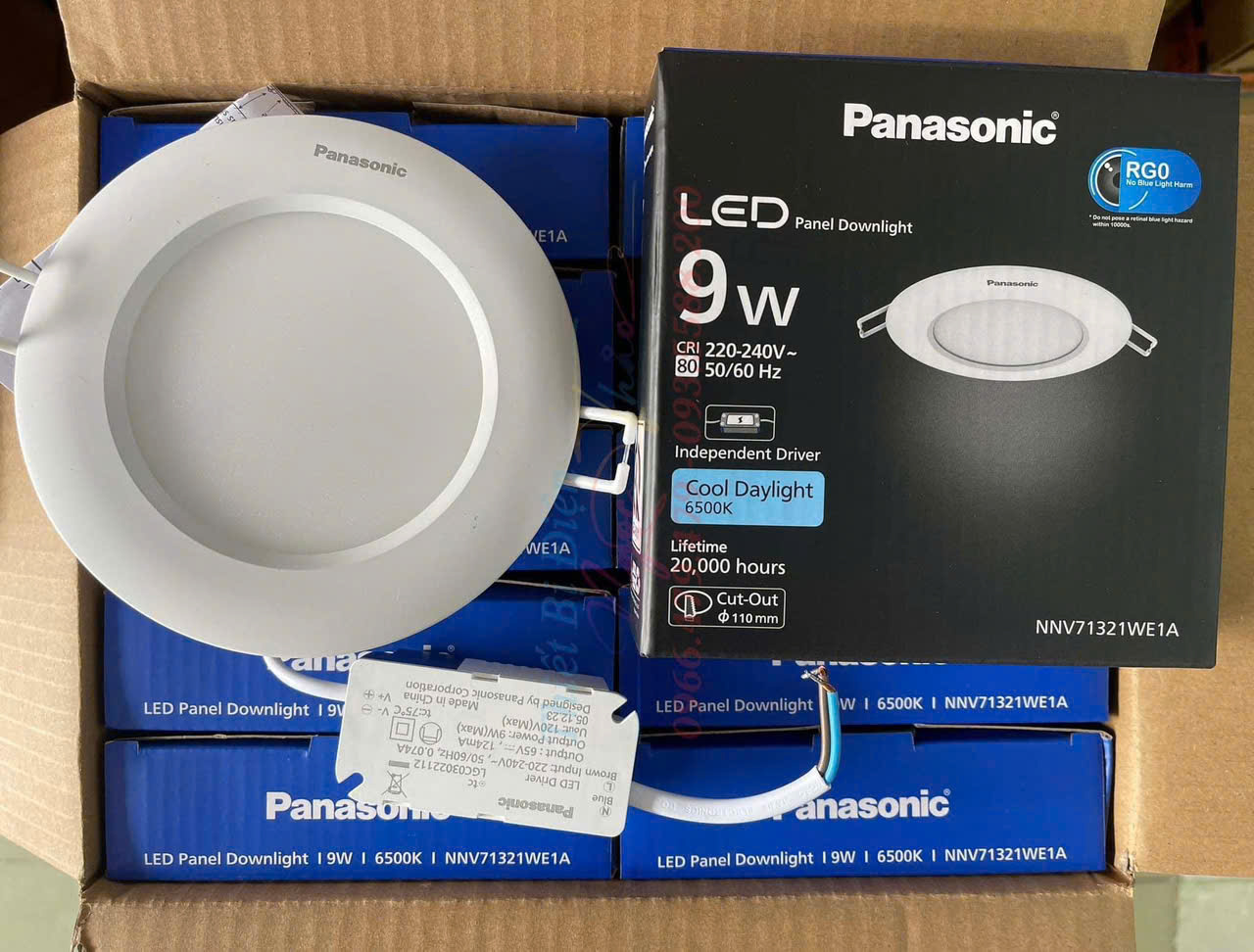 Đèn led âm trần 9w Panasonic