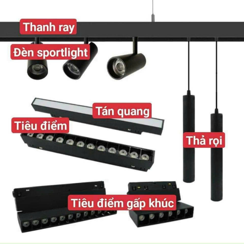 Chọn đèn ray nam châm